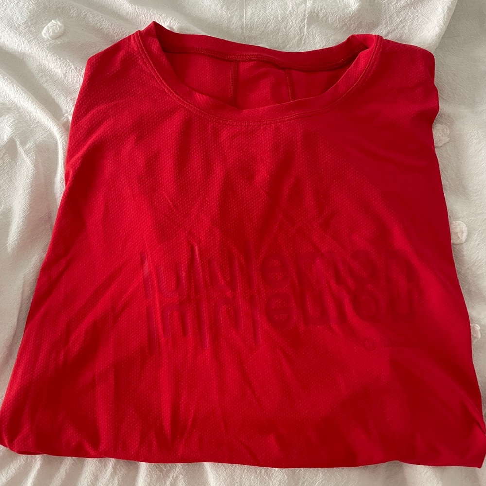 Red lululemon long sleeve